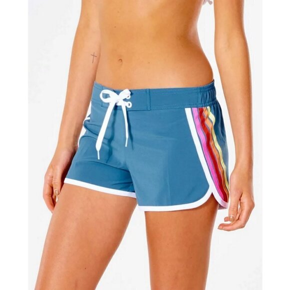 💕RIP CURL💕 Surf Revival 3" Boardshort ~ Swim Coverup Shorts Blue Large L NWT - Picture 5 of 16